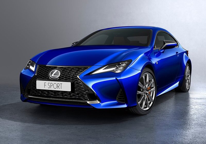 Новый Lexus RC 2019 модельного года (вид спереди)