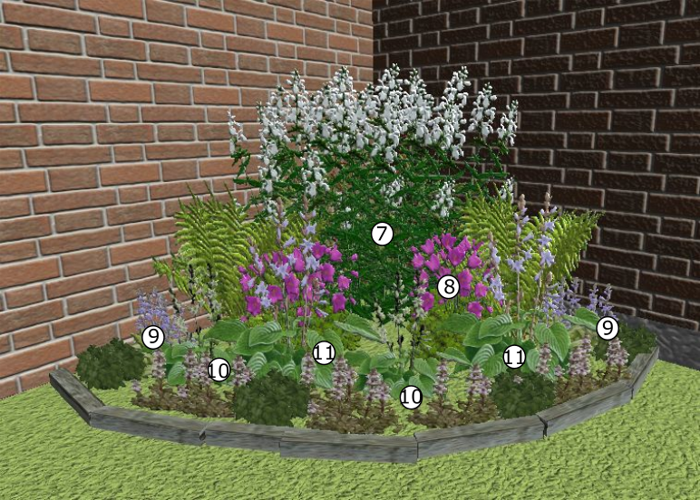 Палисадник с розами и хвойниками. Полукруглая угловая клумба идеи. Угловая клумба. Угловая клумба. Угловая клумба у забора.