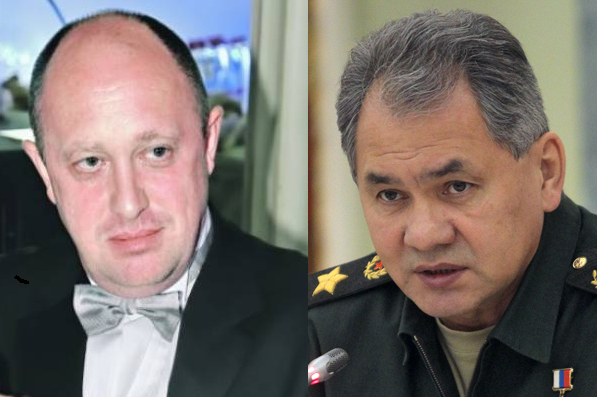                     Евгений Пригожин                                                                   Сергей Шойгу