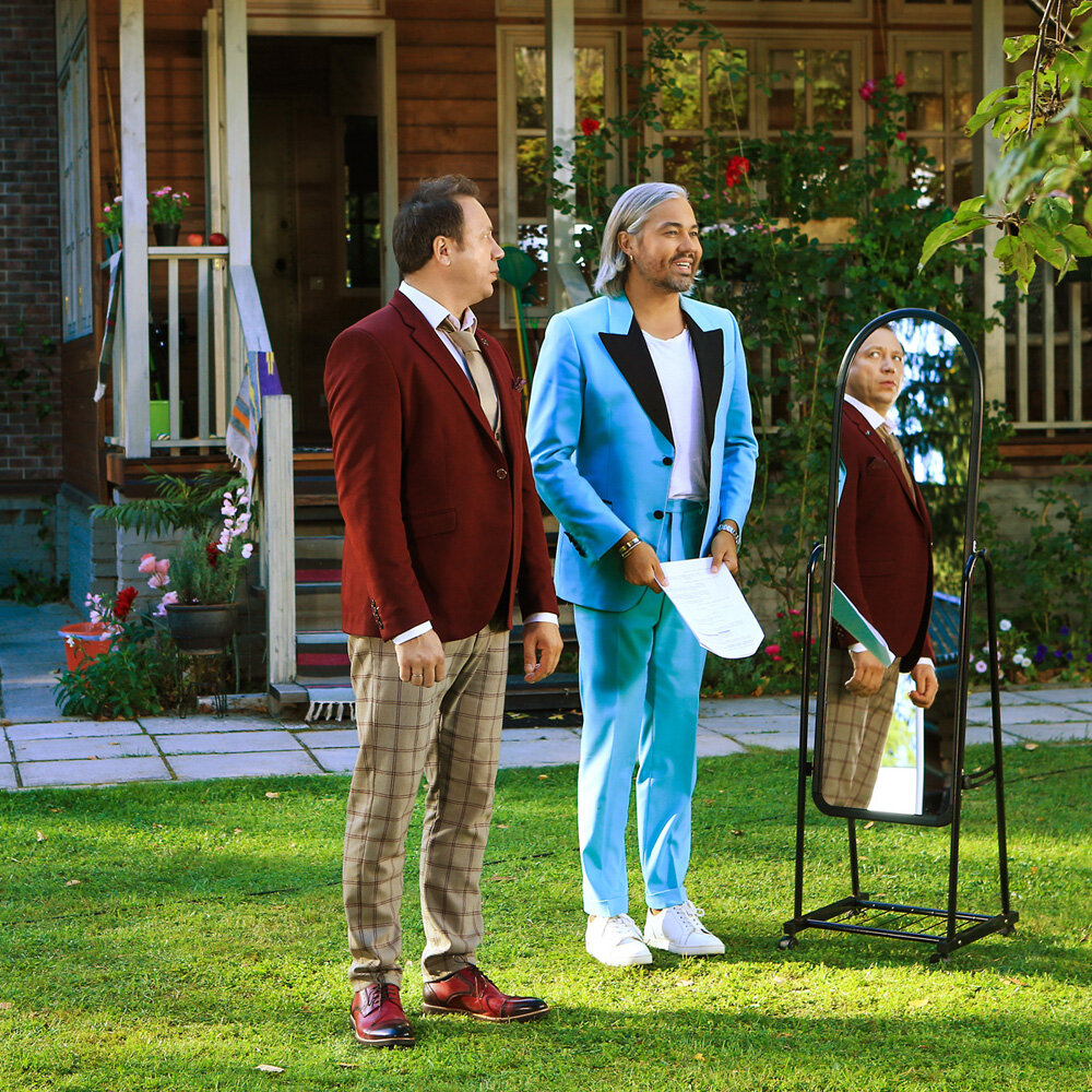 Георгий Дронов, Александр Рогов на съемках 500-й серии шоу «Воронины» / © Пресс-служба проекта