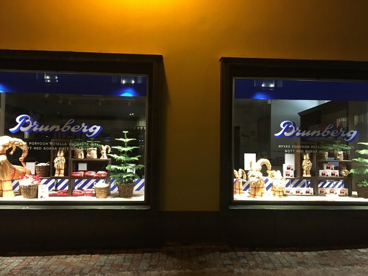 Магазин Brunberg (Финляндия, Порвоо) Välikatu 4, 06100 Porvoo