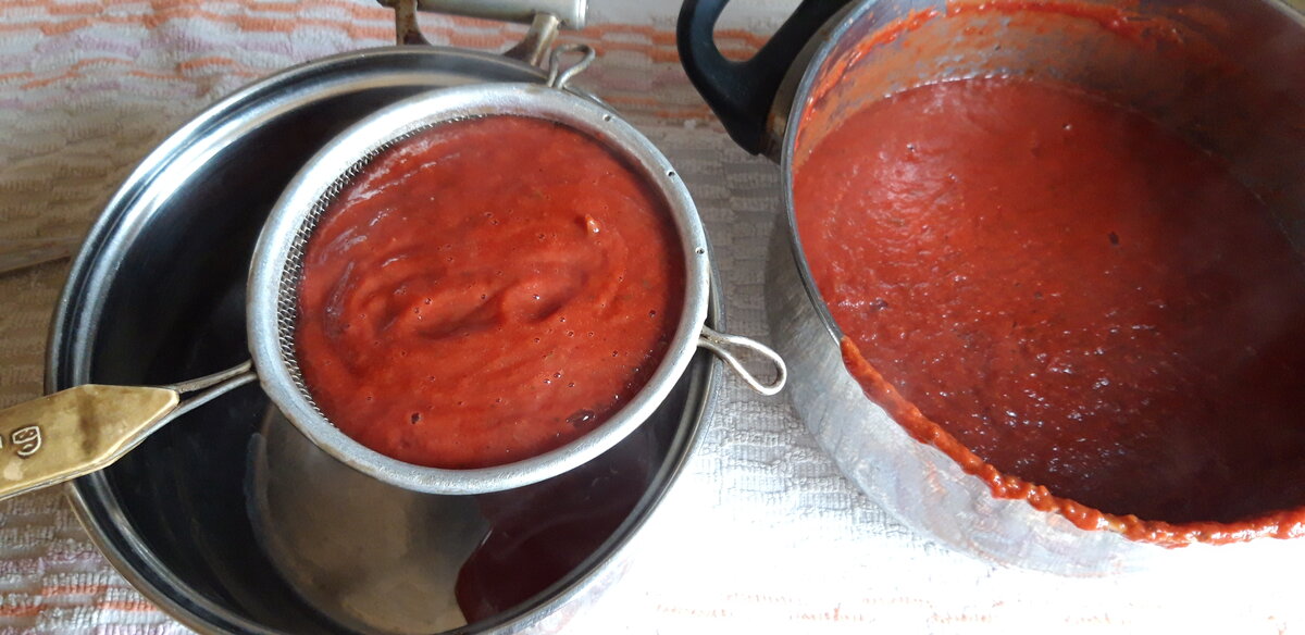 Домашний кетчуп из помидор перца болгарского