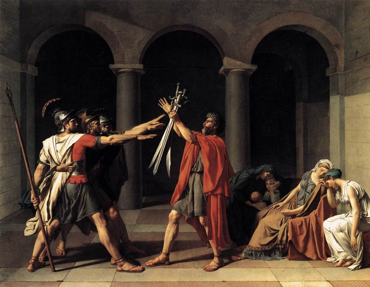 "Клятва Горациев" Жак-Луи Давид (1784)