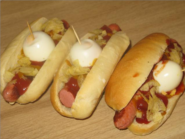 Хот дог с картошкой