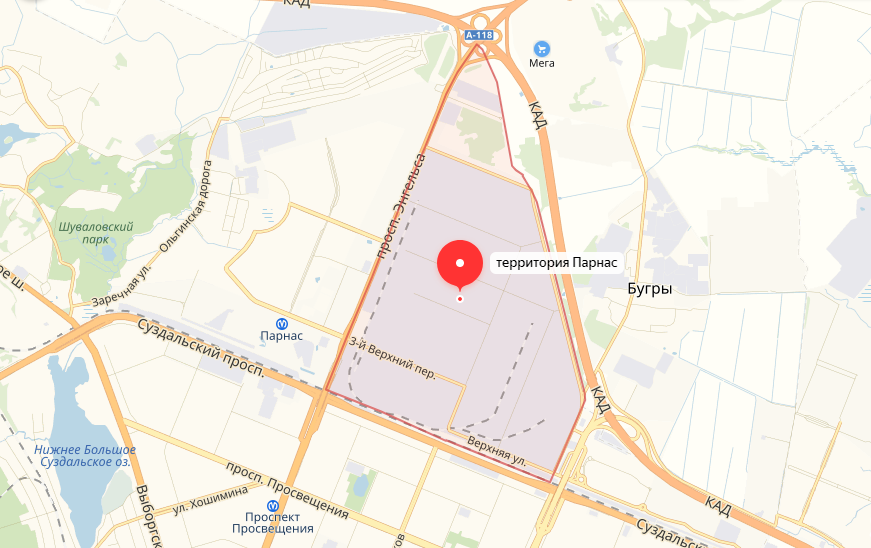 Карта санкт петербурга метро парнас