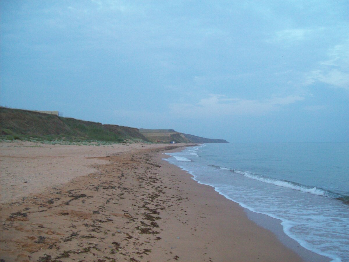 Пляжи Яковенково на Чёрном море Крыма.