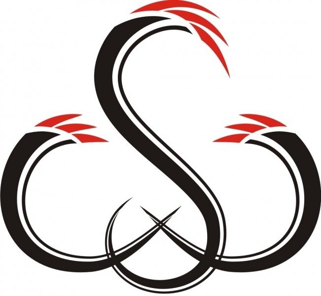 БДСМ символ эмблемы изолированы. Логотип сексуальной субкультуры