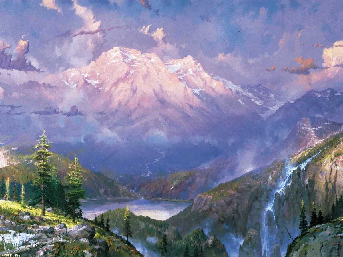 Томас Кинкейд (Thomas Kinkade). Сумерки. (взято из открытых источников) 
