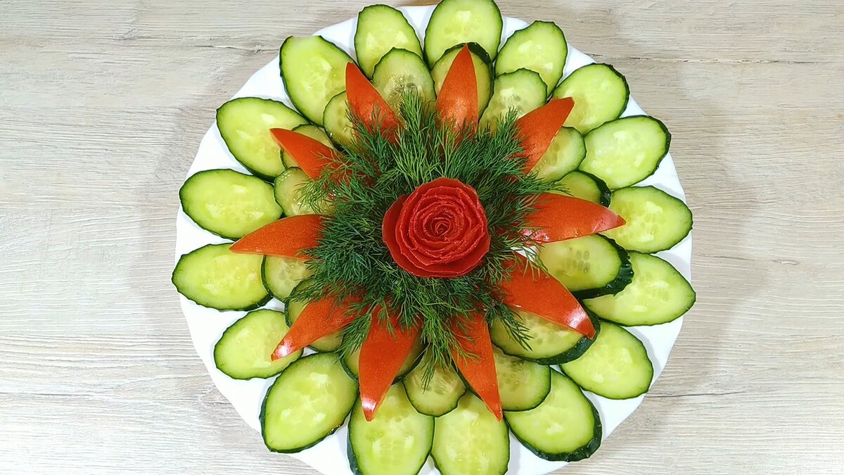 красивая овощная нарезка на праздничный стол фото
