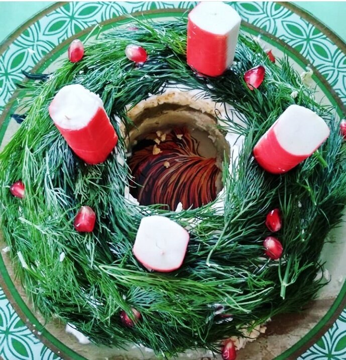 Салат "Рождественский венок"