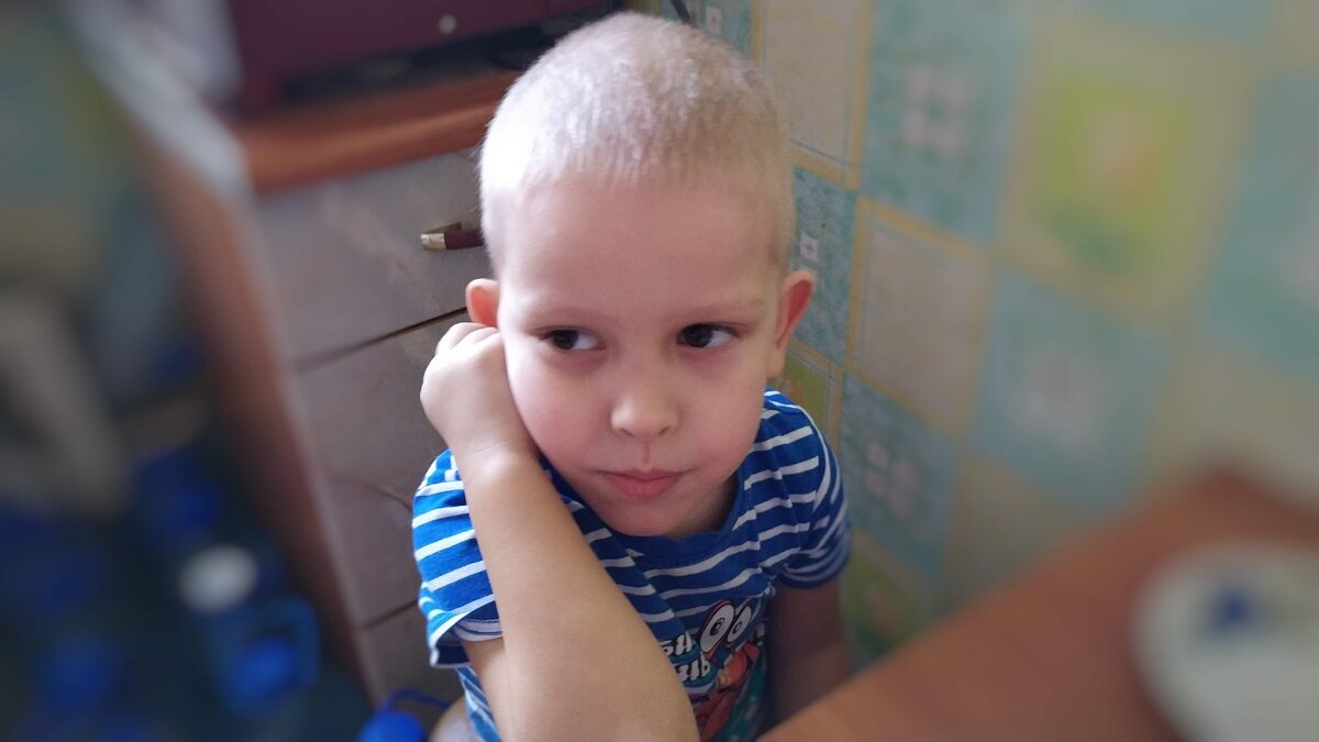                                          Сначала мой сын делал упражнение не верно