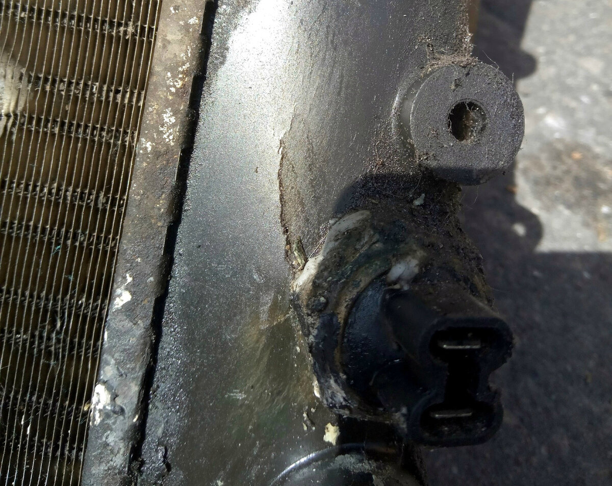 Лопнувший радиатор