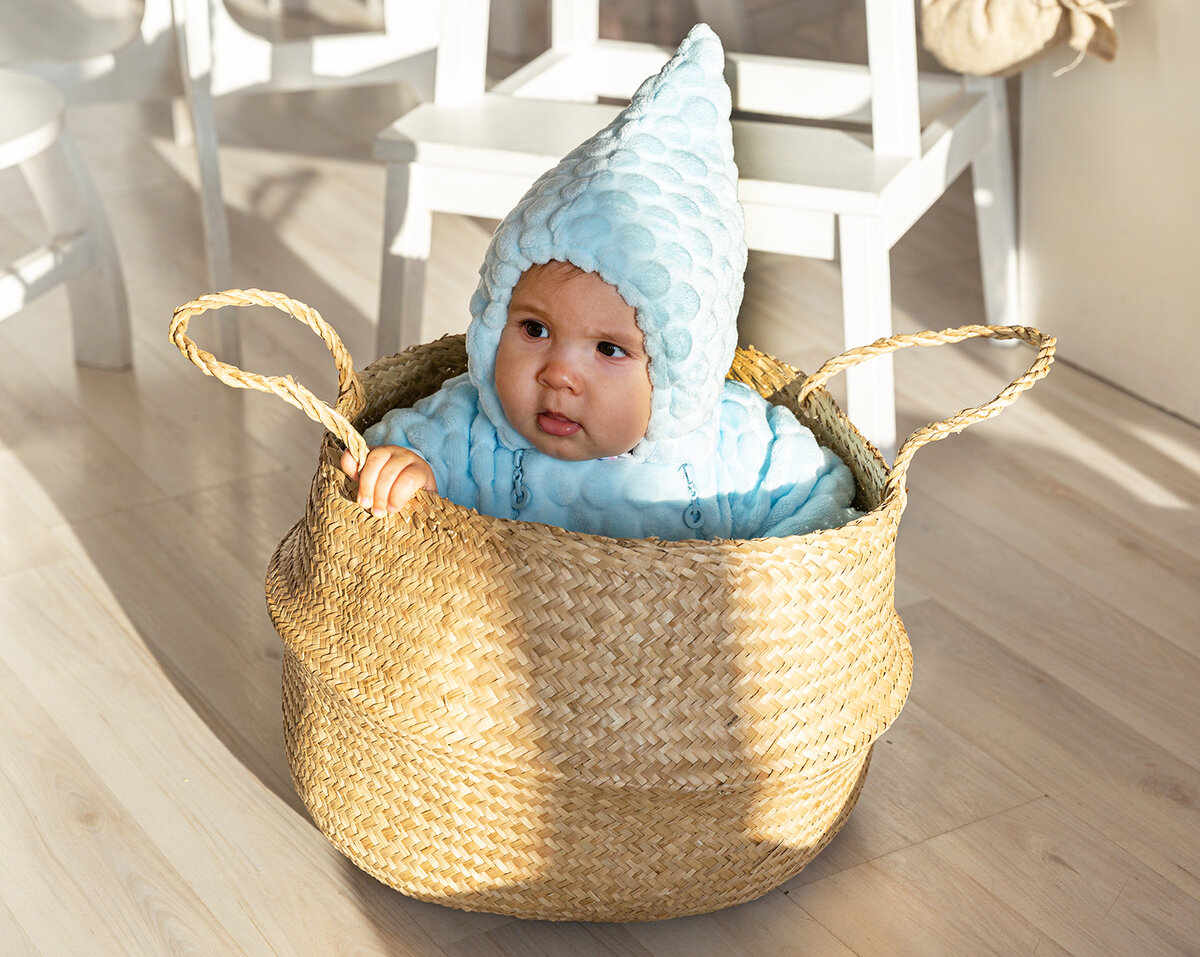 На фото комбинезон "Буль-буль" бренда "Сонный Гномик"