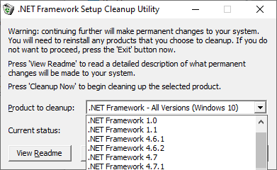 Ошибок net. Dotnetfx_Cleanup_Tool.