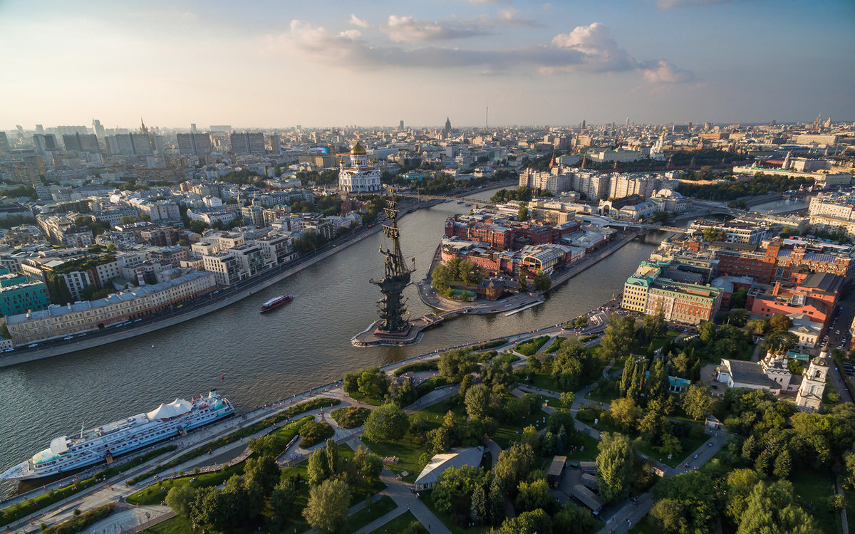 Река москва с высоты птичьего полета