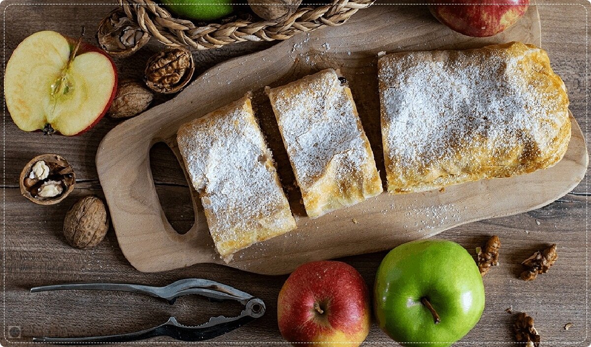 Готовлю яблочный штрудель по чешскому рецепту🥞 | КулинарныЕ - ПутешествиЯ  | Дзен