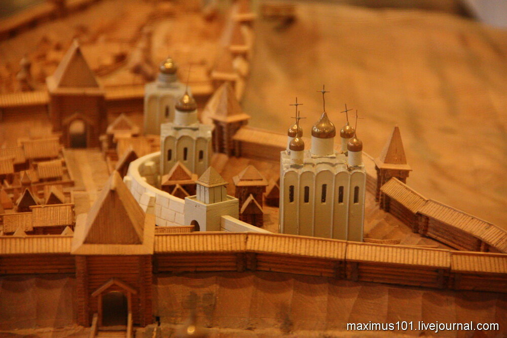 Макет древнего Владимира из Владимирского музея заповедника.