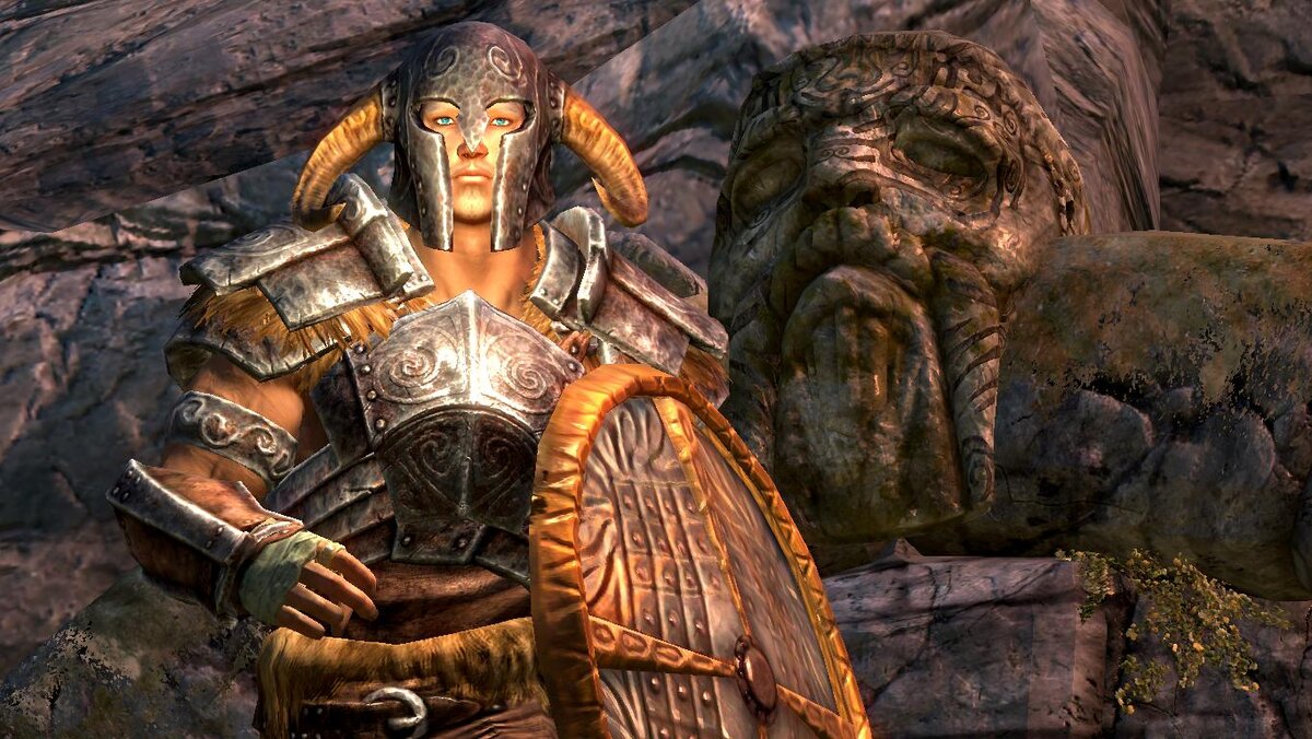 Довакин в древне-нордском доспехе