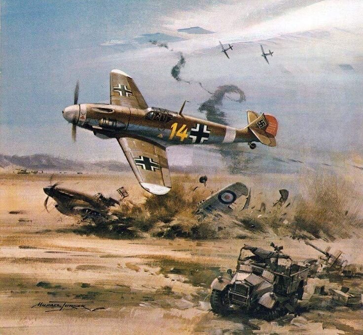 Немецкий истребитель "Мессершмидт Бф-109"