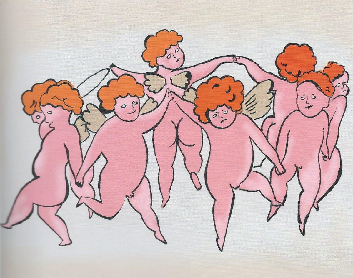 Картина Э. Уорхола. В глубине моего сада. 1954г.