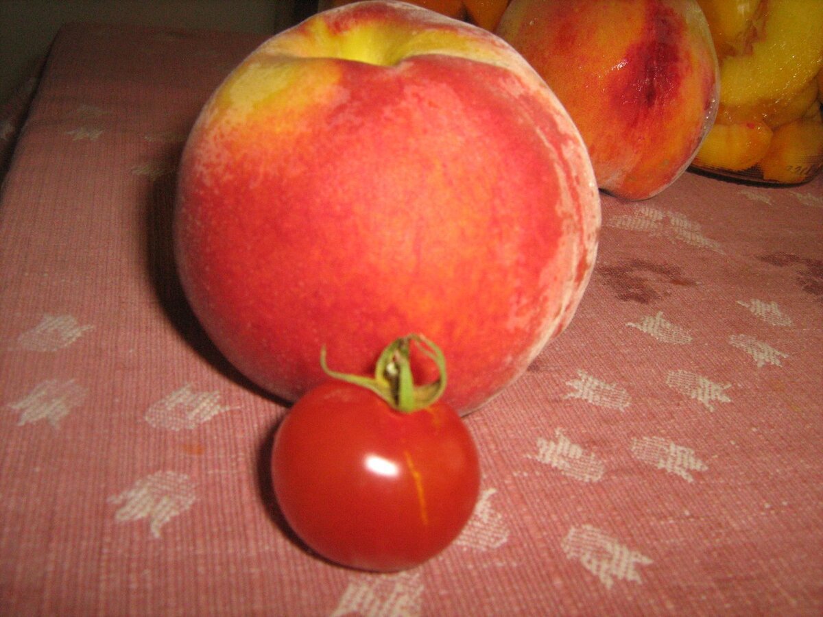 помидоры Черри, но каков персик!!!