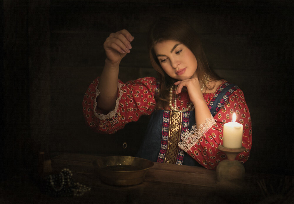 Гадание с кольцом и ниткой на детей