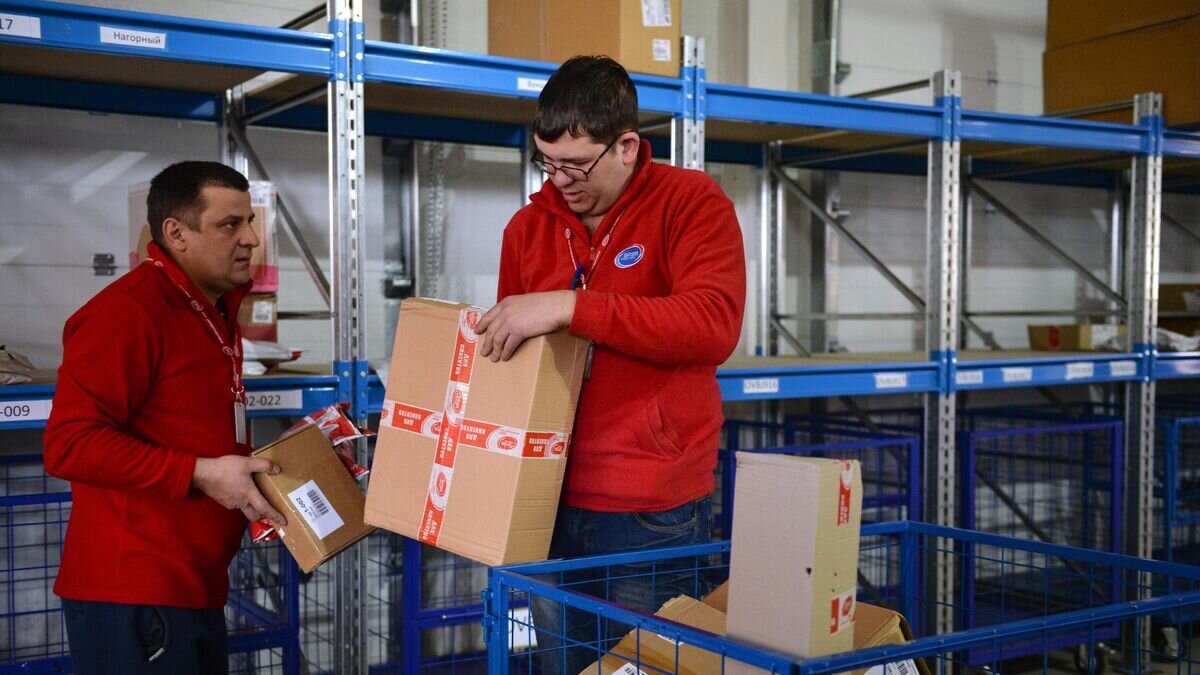    Запуск сортировочного центра по обработке заказов интернет-магазинов в Новосибирске© РИА Новости / Александр Кряжев