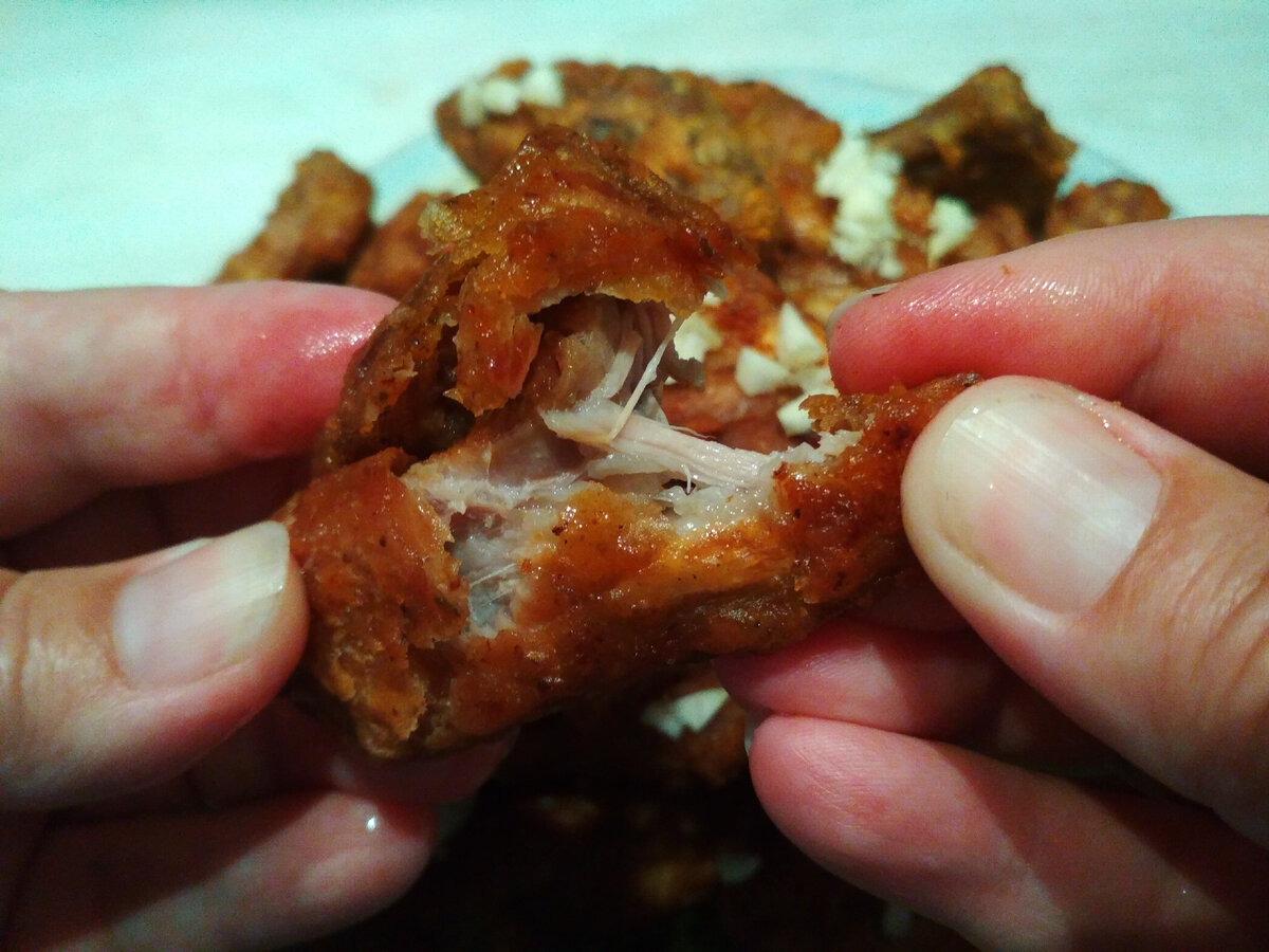 Фото автора. Вкусные свиные рёбрышки.