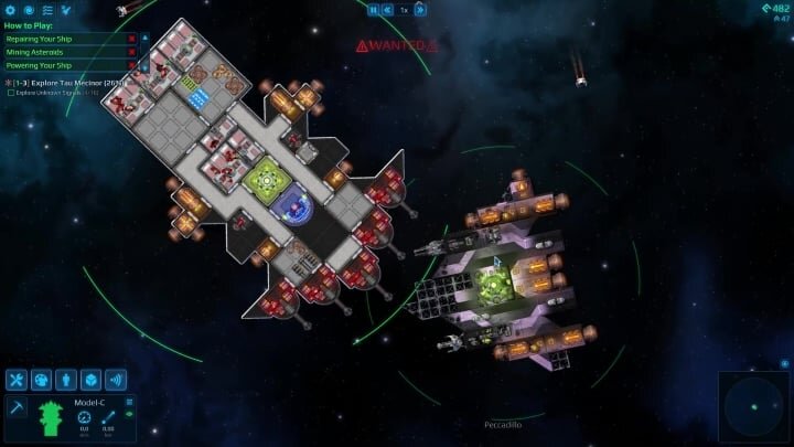 Cosmoteer — Как захватывать и атаковать нейтральные корабли.