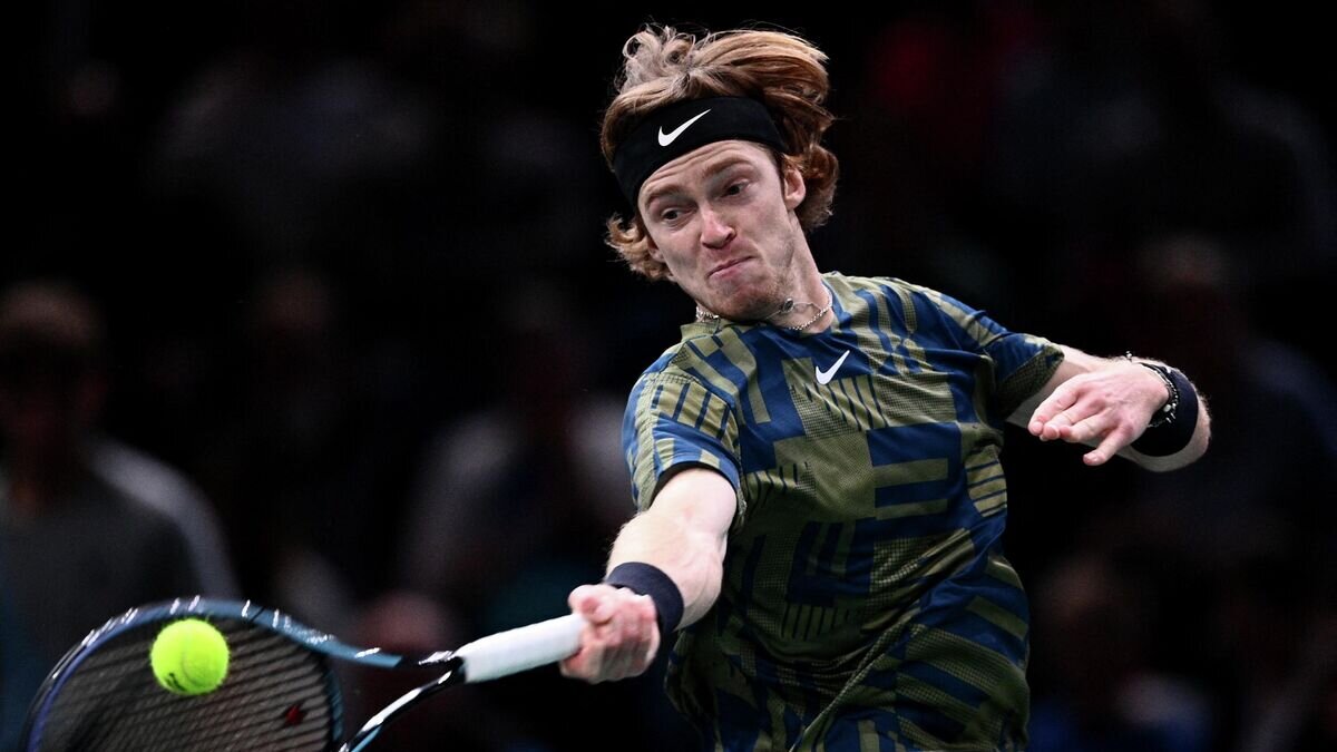    Теннисист Андрей Рублев (Россия)© AFP 2022 / CHRISTOPHE ARCHAMBAULT