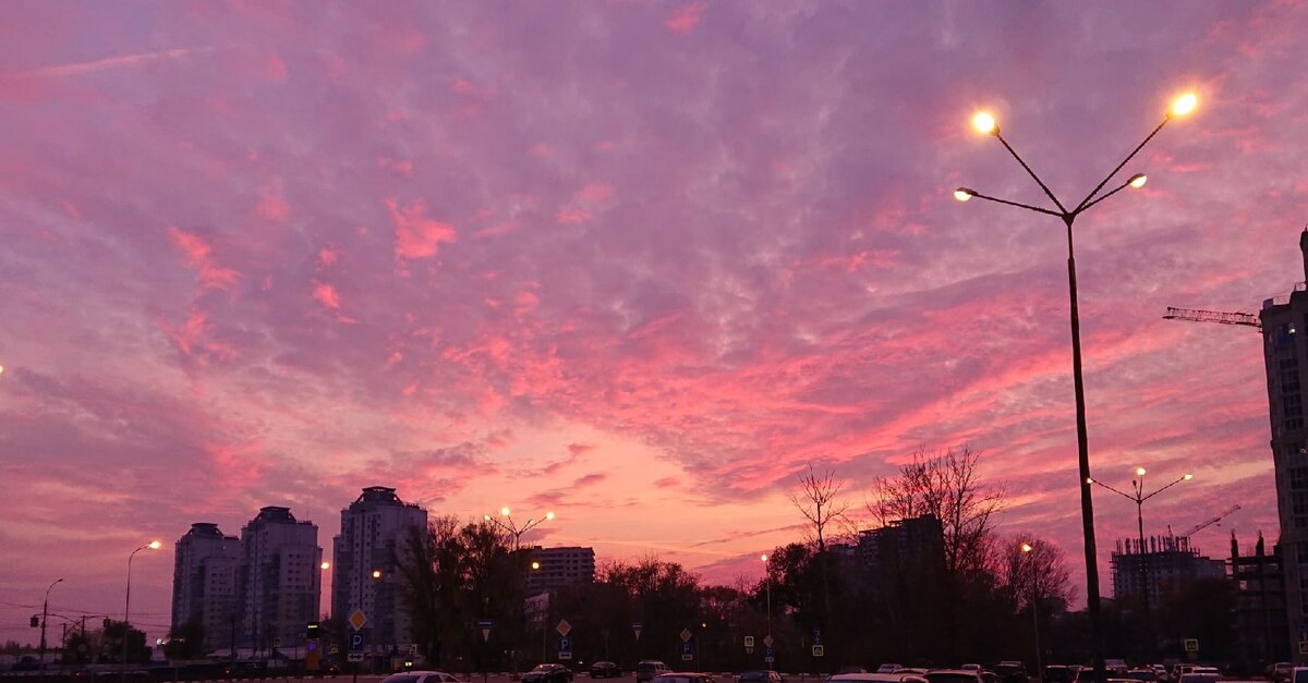 Розовый закат