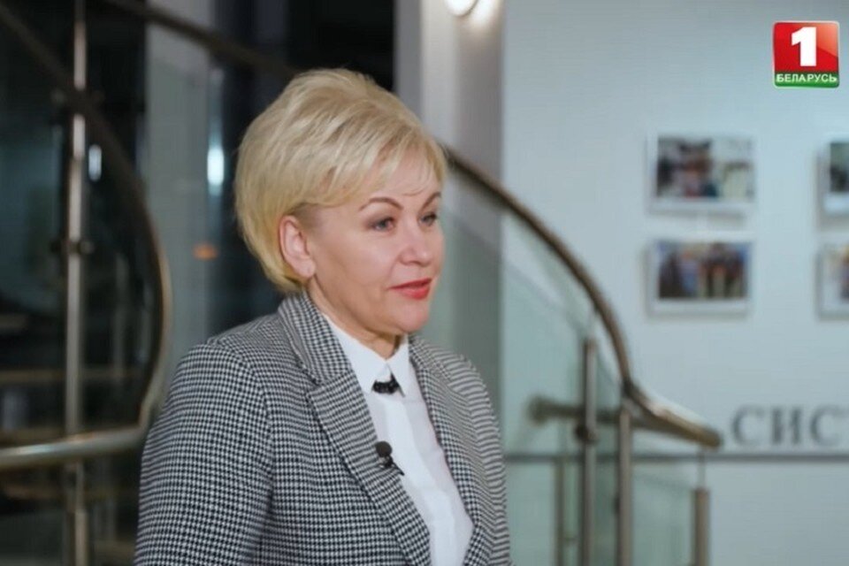     Министра труда и соцзащиты Беларуси Ирина Костевич. Скрин видео "Беларусь-1"