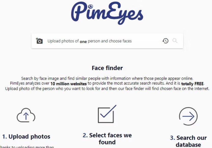 Face search engine