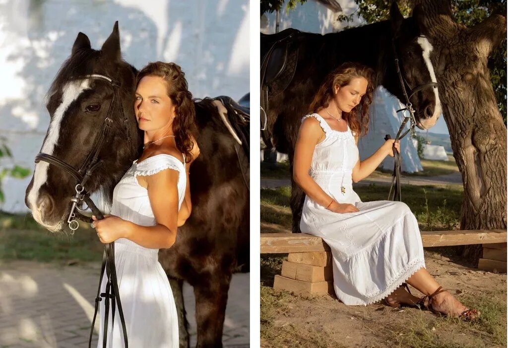 Ксения Тазетдинова переехала в Свияжск, чтобы ухаживать за лошадьми.