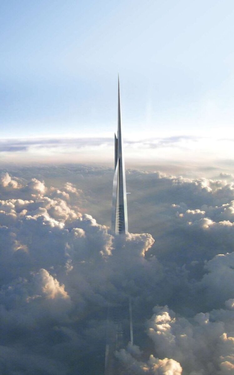    Концепт километровой башни Jeddah Tower / © JEC