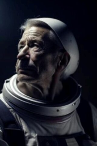 В руки канала попал портрет одного из самых активных и противных "хиви НАСА" - Бойца с Разумом. Он тут представляет себя лунным астронавтом.