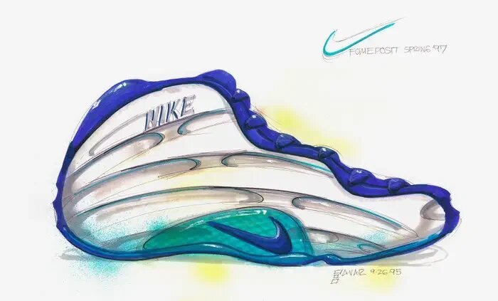    Скетч Nike Air Foamposite OneLegion media