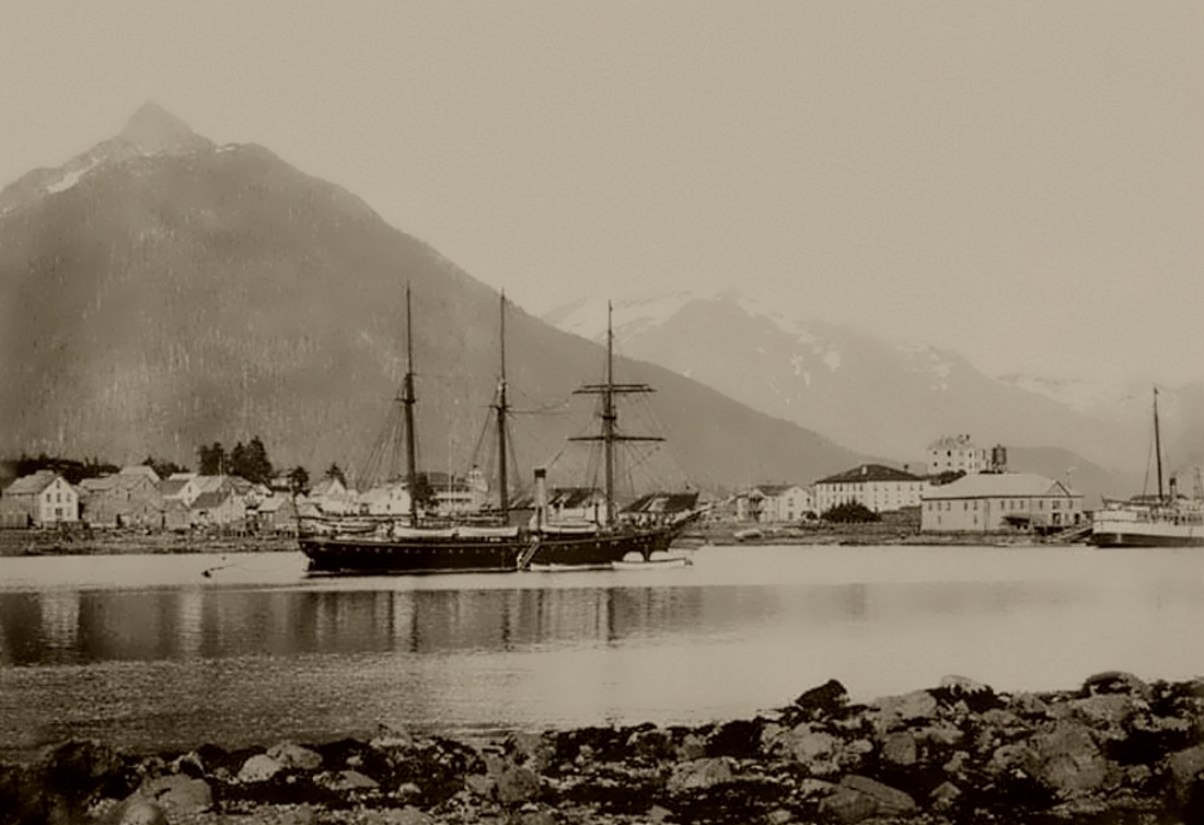 Первые на аляске. Аляска 19 век. Новоархангельск Аляска. Аляска 1867. Ситка Аляска.