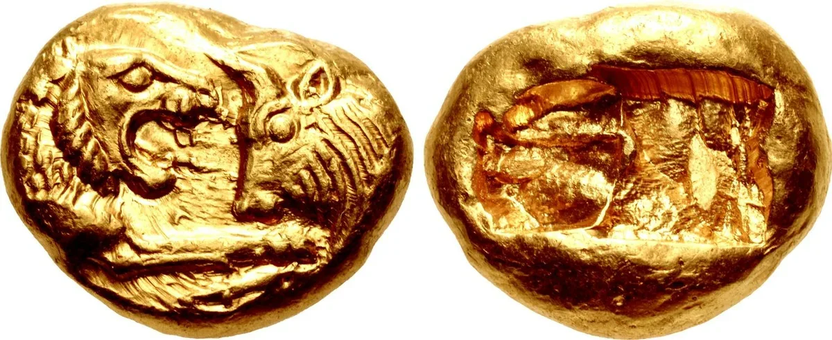 крёз (царь лидии) на монете. первые монеты царь. монеты царей колхиды. первые монеты царь. монетка в 1619 году русская.