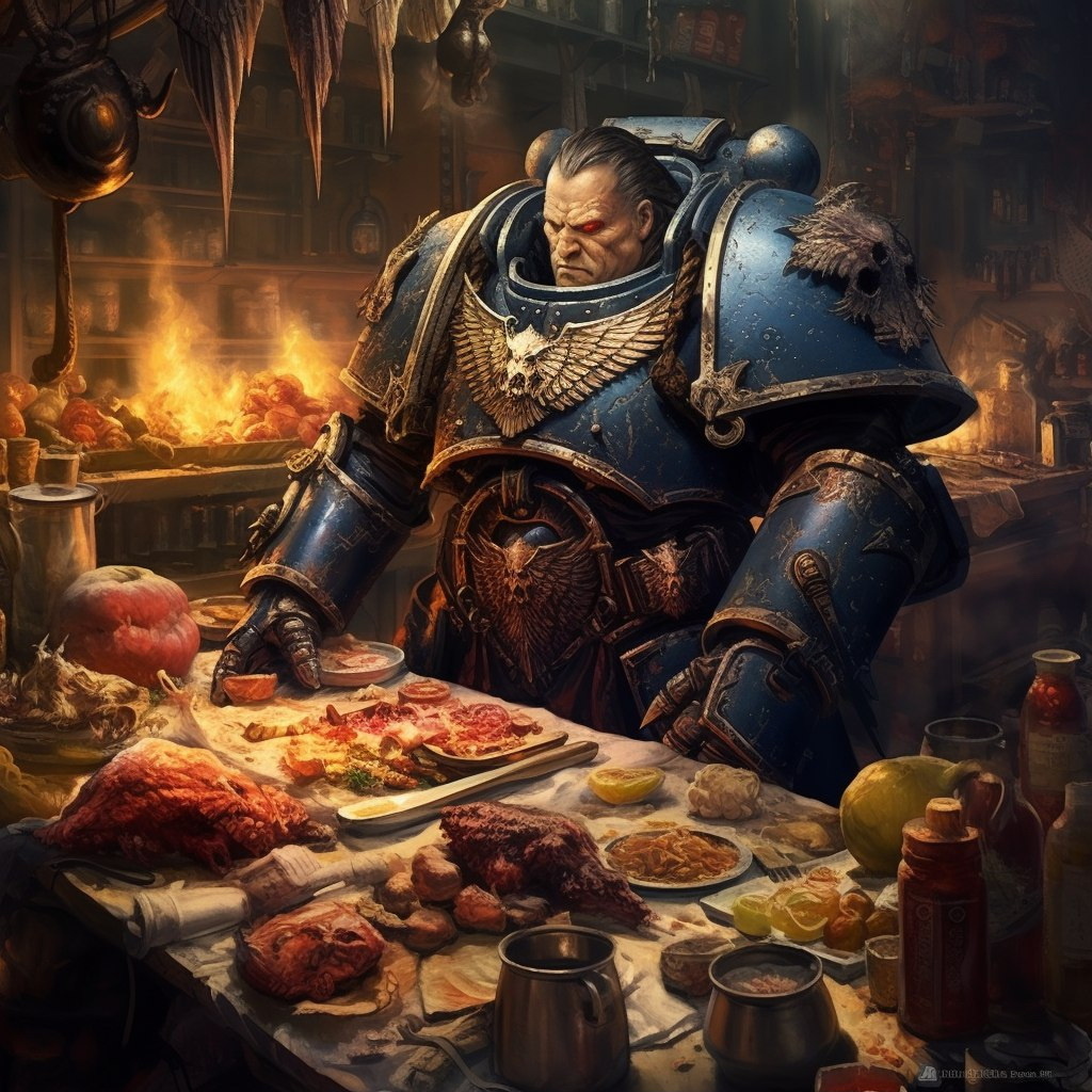 Персонажи Warhammer тоже хотят есть