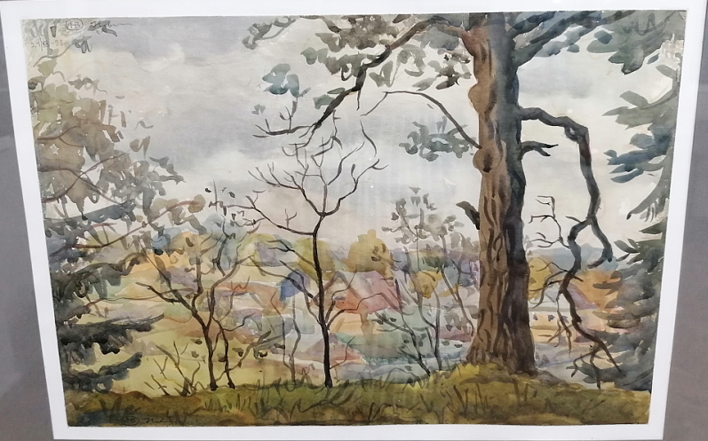 Дуб. Вид на Быково. 1998 г. Художница Людмила Новихина.