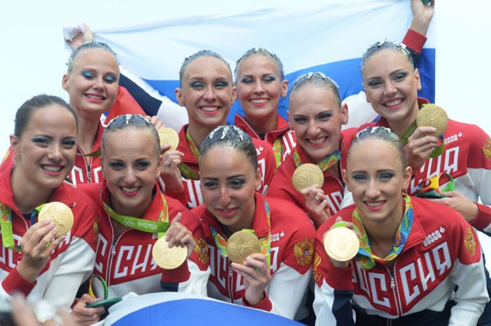 Команда России по синхронному плаванию Рио 2016