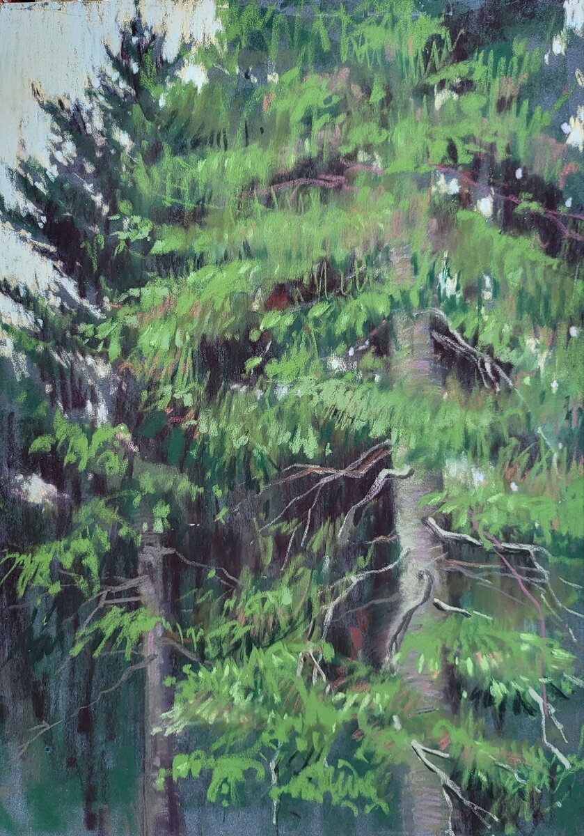 Художник Марина Смирнова. " Под дождём".