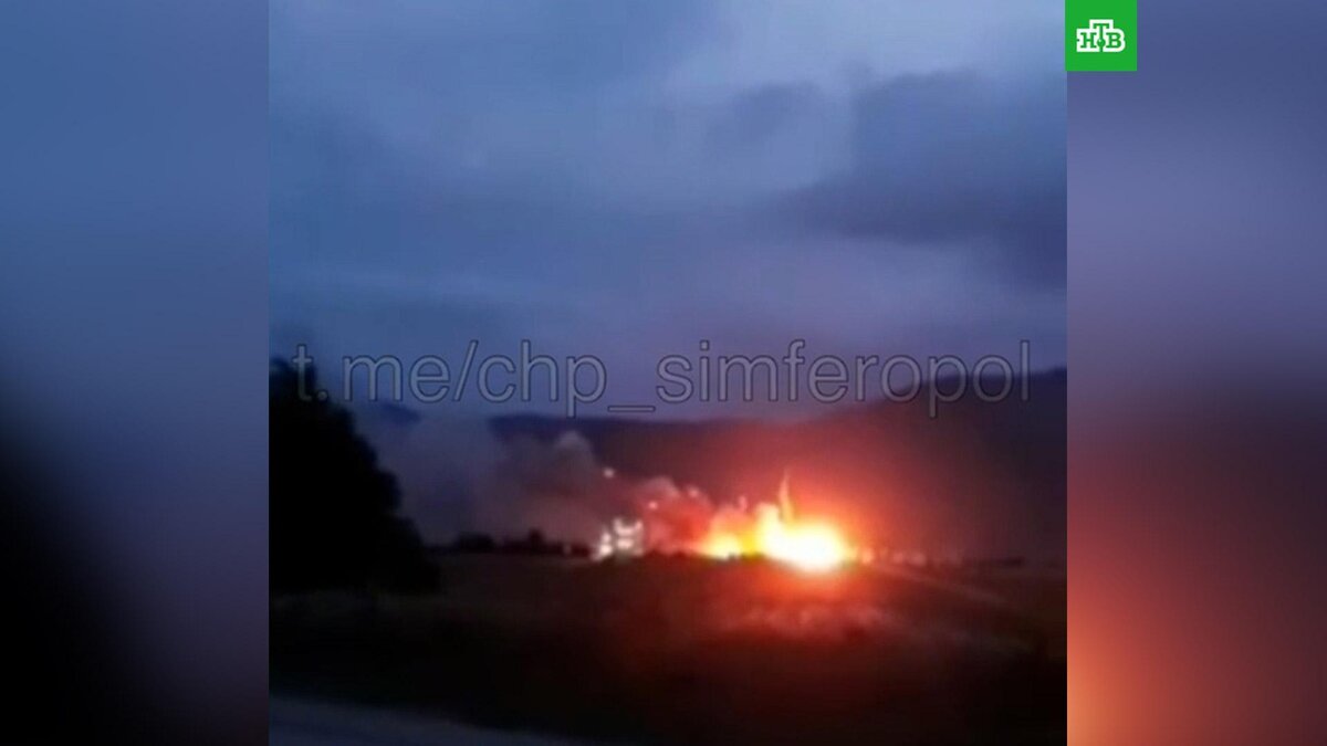    В Крыму из-за пожара на полигоне перекрыли трассу «Таврида»