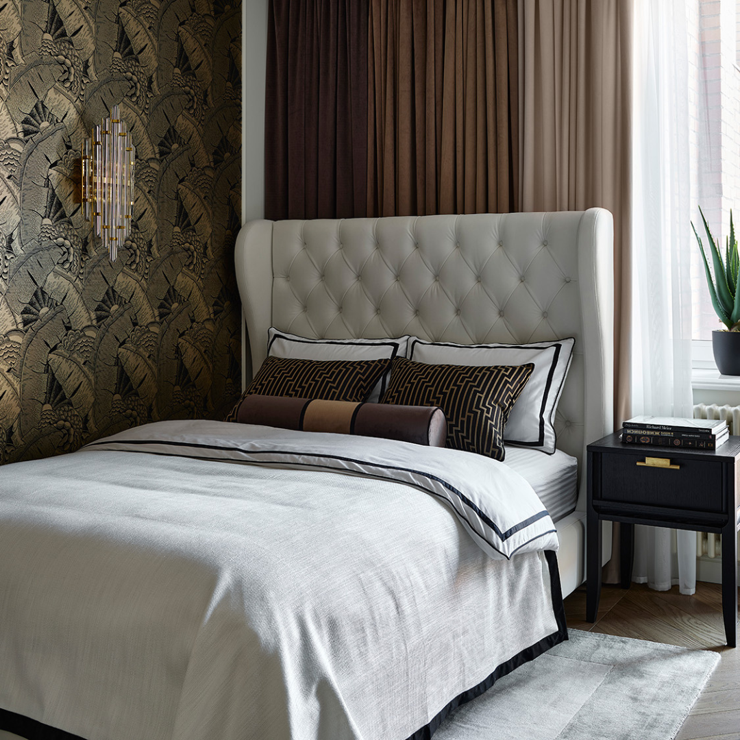 Реализованный проект студии интерьерного дизайна Анастасии Вивенцовой. Кровать Sofas & Decor