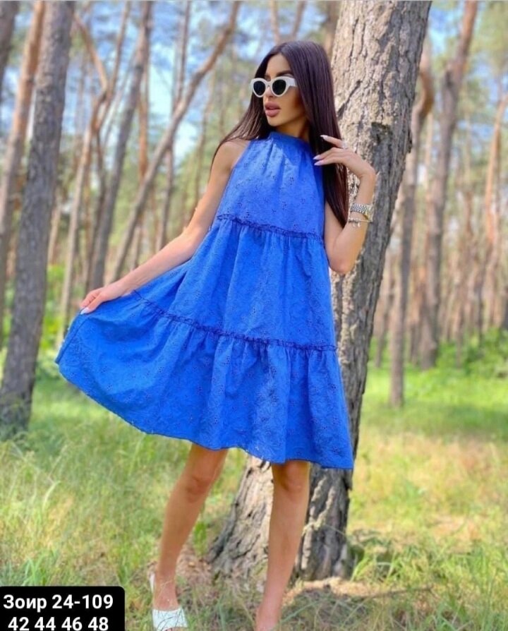 24-109 Садовод,  гипюровое платье на лето.