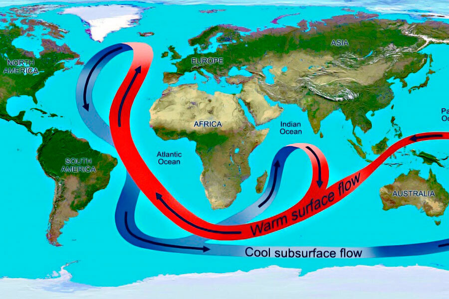 Теплое течение гольфстрим