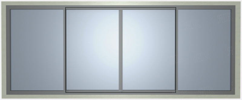 Открывание раздвижных створок Schuco ASS и ASE