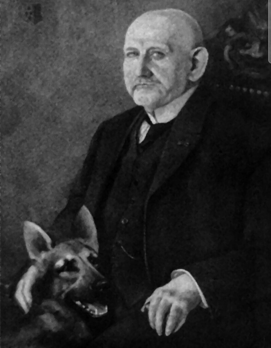 Макс Эмиль Фредерик фон Штефаниц — основатель породы собак Немецкая овчарка и первый президент Ассоциации любителей породы собак немецкая овчарка (Verein für Deutsche Schäferhunde) (на фотографии вместе со своей собакой — первой в истории зарегистрированной немецкой овчаркой по имени Грайф.