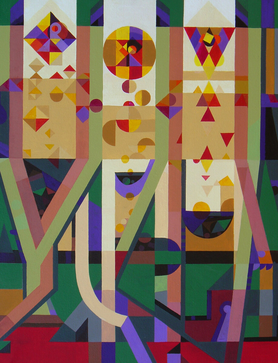 Сергей Галета Триединство. Картон, акрил 85х65 см